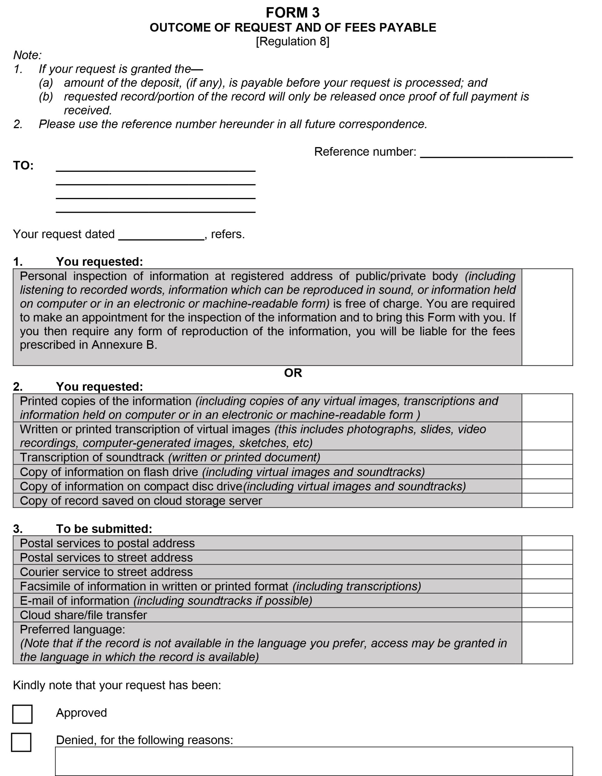 form 3 paia 1