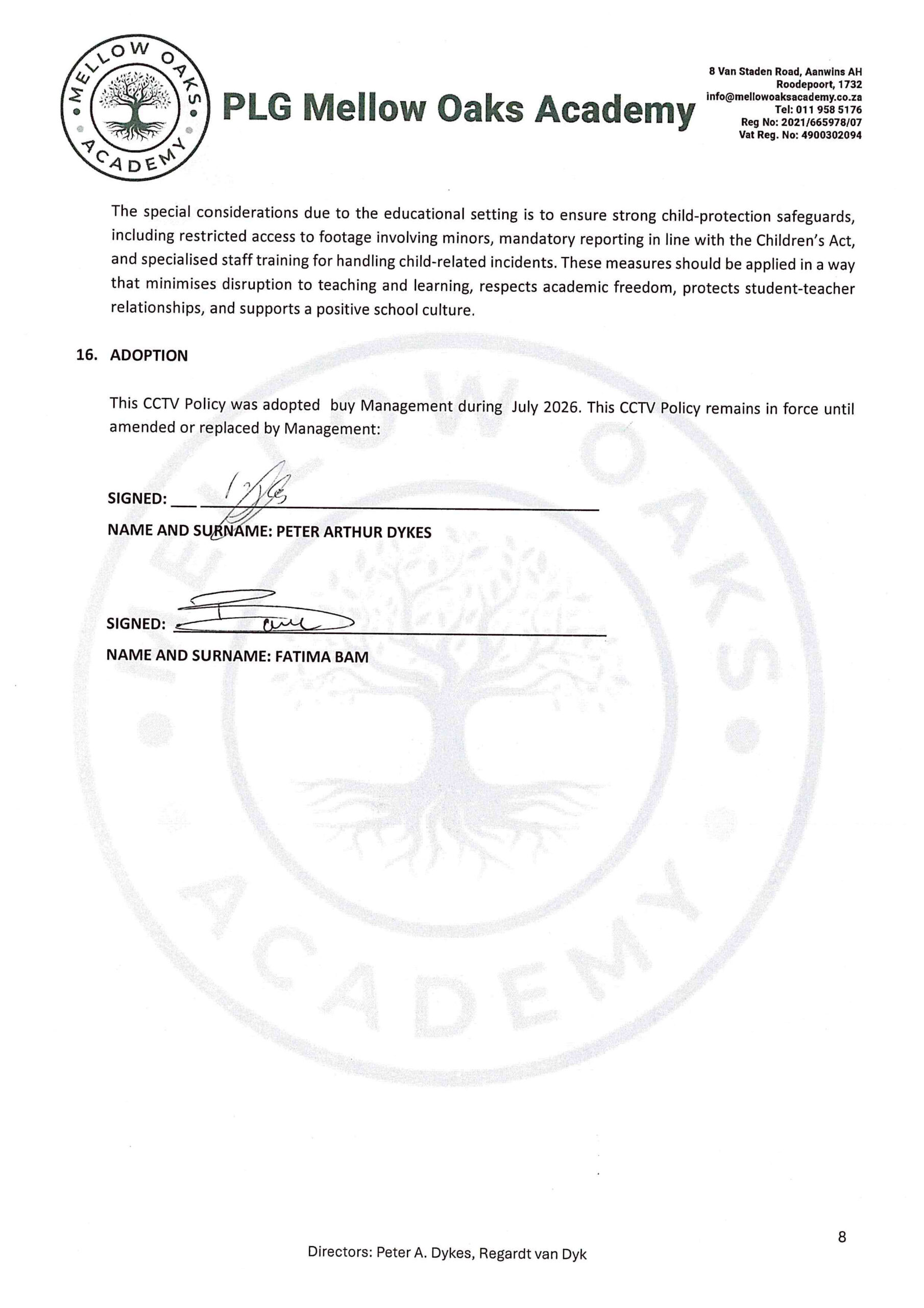 plg mellow oaks academy cctv policy signed.10.07.2026 8